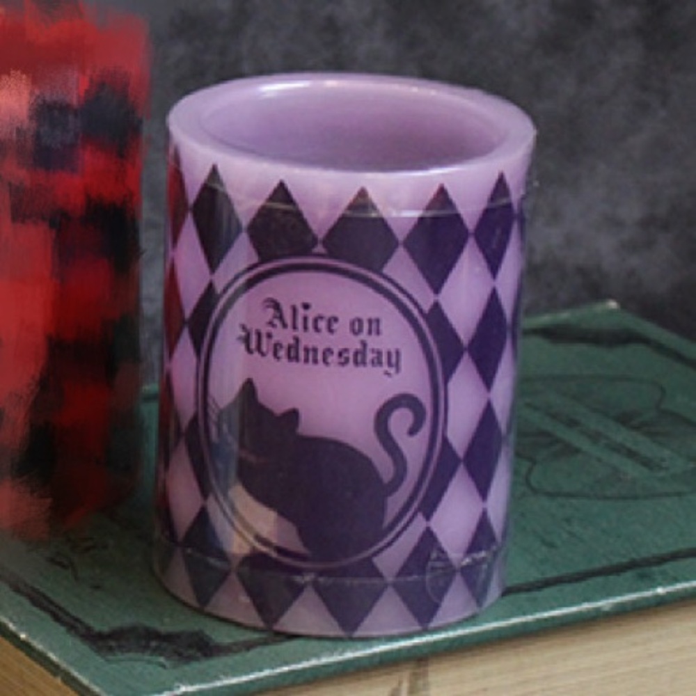 Alice in Wonderland Cheshire Cat LED Candle Safe Night Light Kawaii Decor Japan